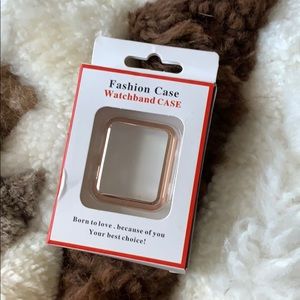 Rose gold apple watch case